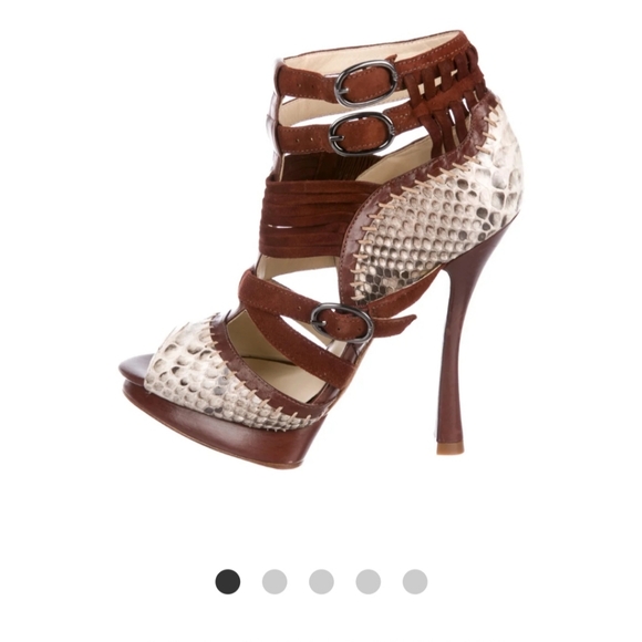 Alexandre Birman Shoes - Alexandre Birman python heels/ Pre-Loved